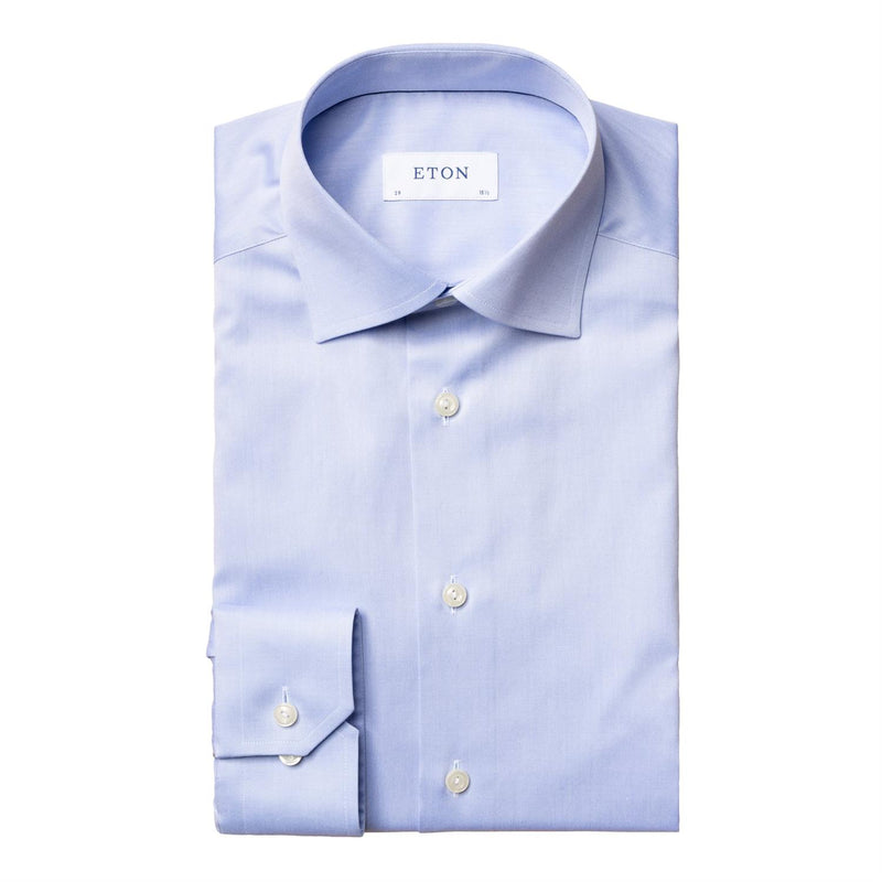 Skjorte - Light Blue Shirt - Signature Twill Contemporary Fit