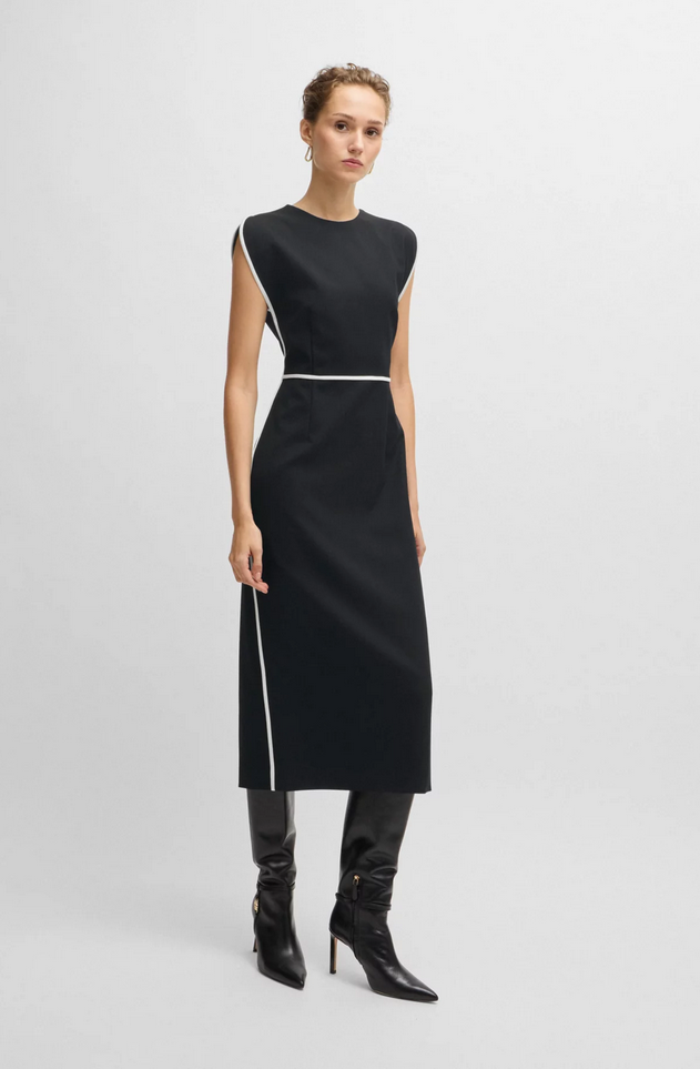 Kjole - Detira Wool Dress Black