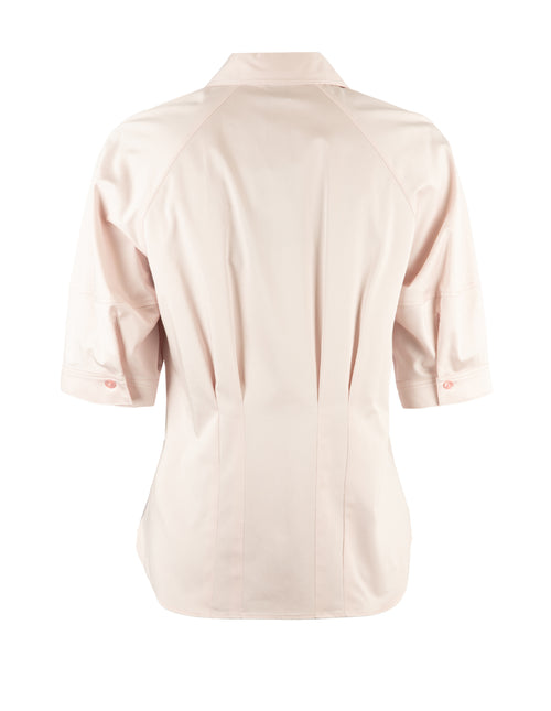 Skjorte -  Belaurena Tailored Blouse Stretch Cotton Light/Pastel Pink