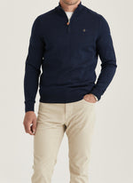 Genser - Merino John Zip Blue