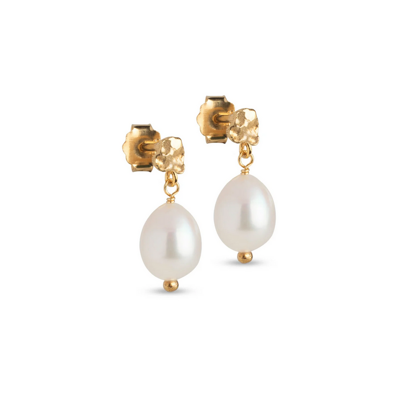 Øredobber - Poe Pearl Studs Gold