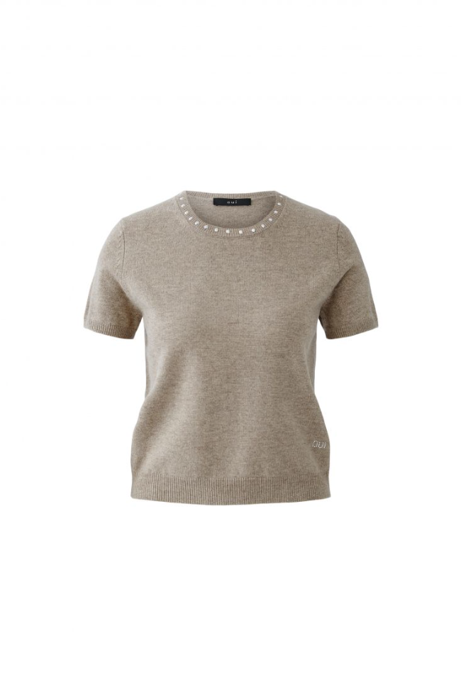 Genser - Jumper Short Sleeve Smokey Taupe