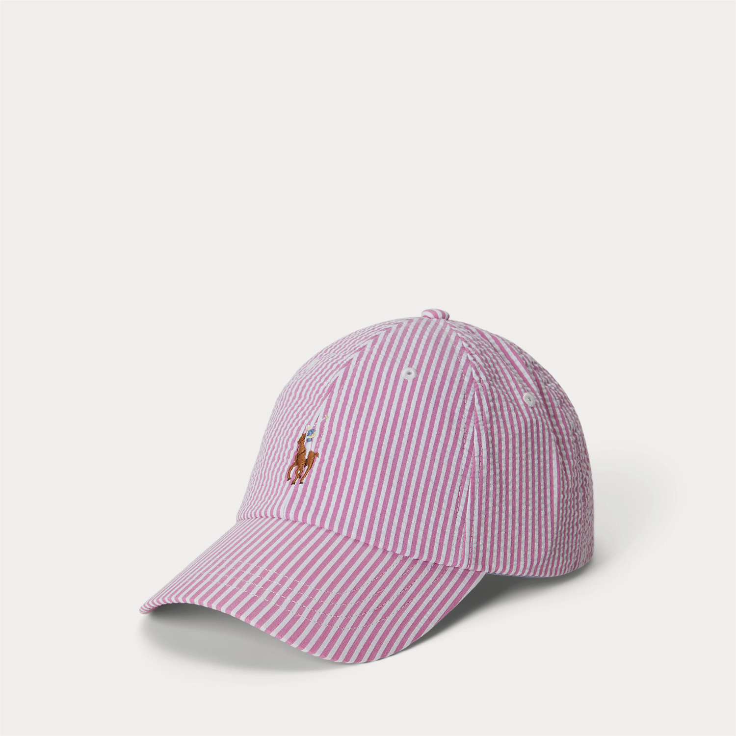 Caps - Seersucker Ball Cap Resort  Rose