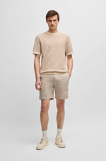 Shorts - Kane Regular-Fit Shorts Linen Blend Drawcord Light Beige