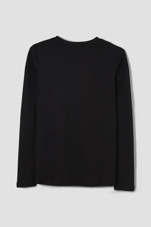 Topp - Roundneck Longsleeve Black