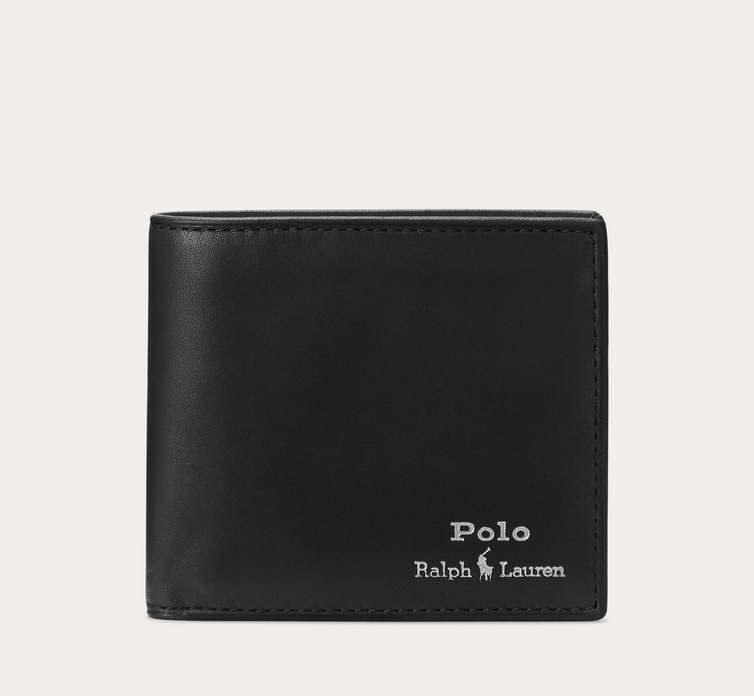 Lommebok - Leather Billfold Wallet Black