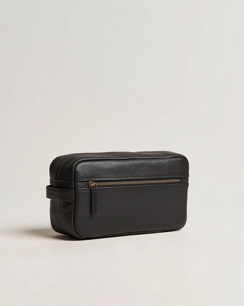 Toalettmappe - Highgate Leather Washbag Black