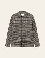 Jakke - Milian Houndstooth Overshirt Light Desert