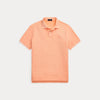 Pique - Custom Slim Fit Mineral-Dyed Mesh Polo Shirt Amber