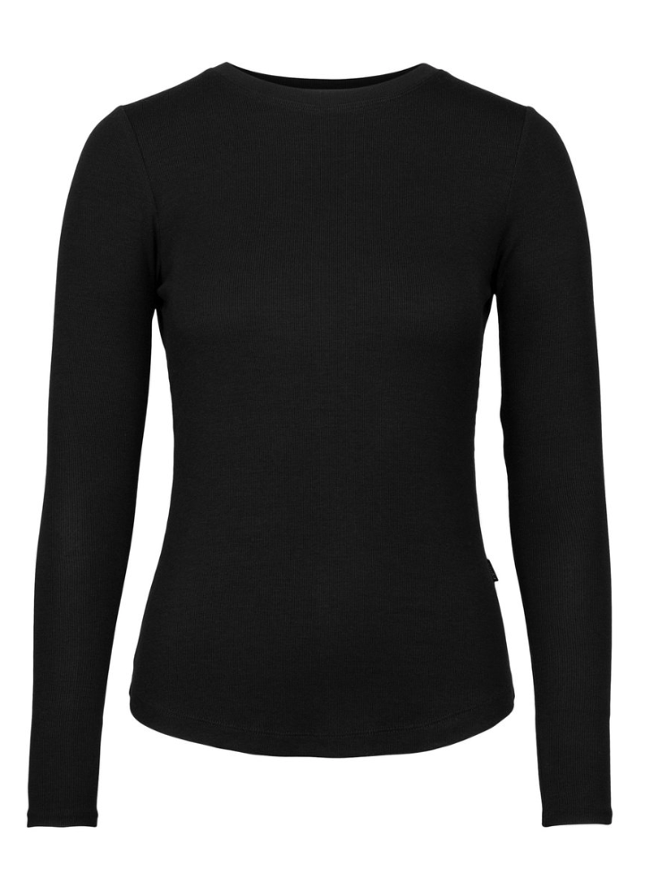 Genser - Riva Rib Longsleeve Black