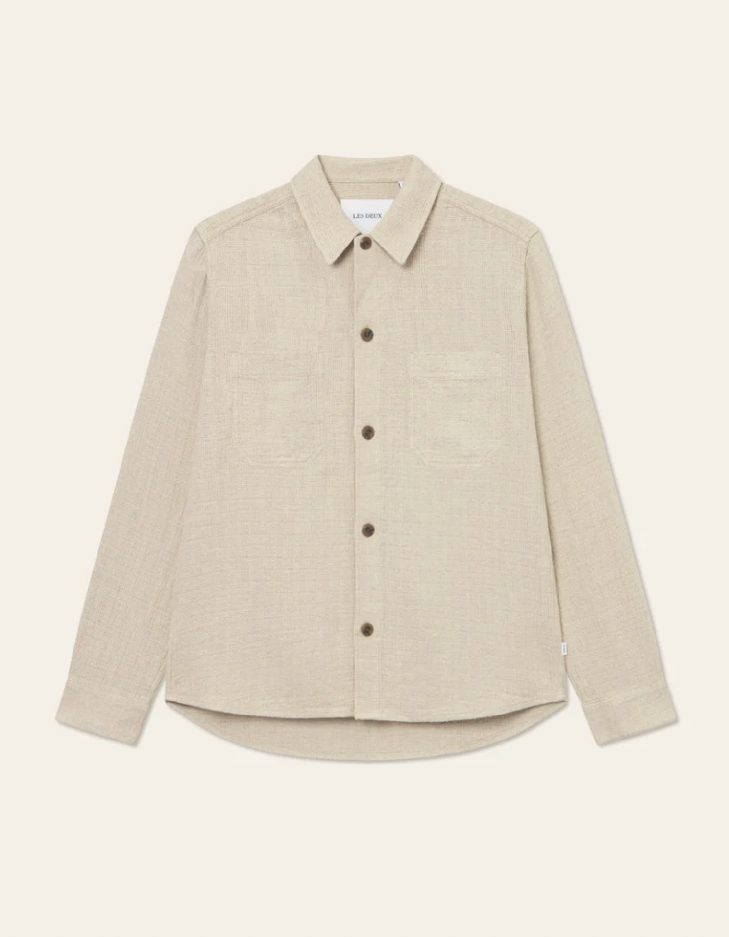 Skjorte - Hamilton Overshirt Light Sand