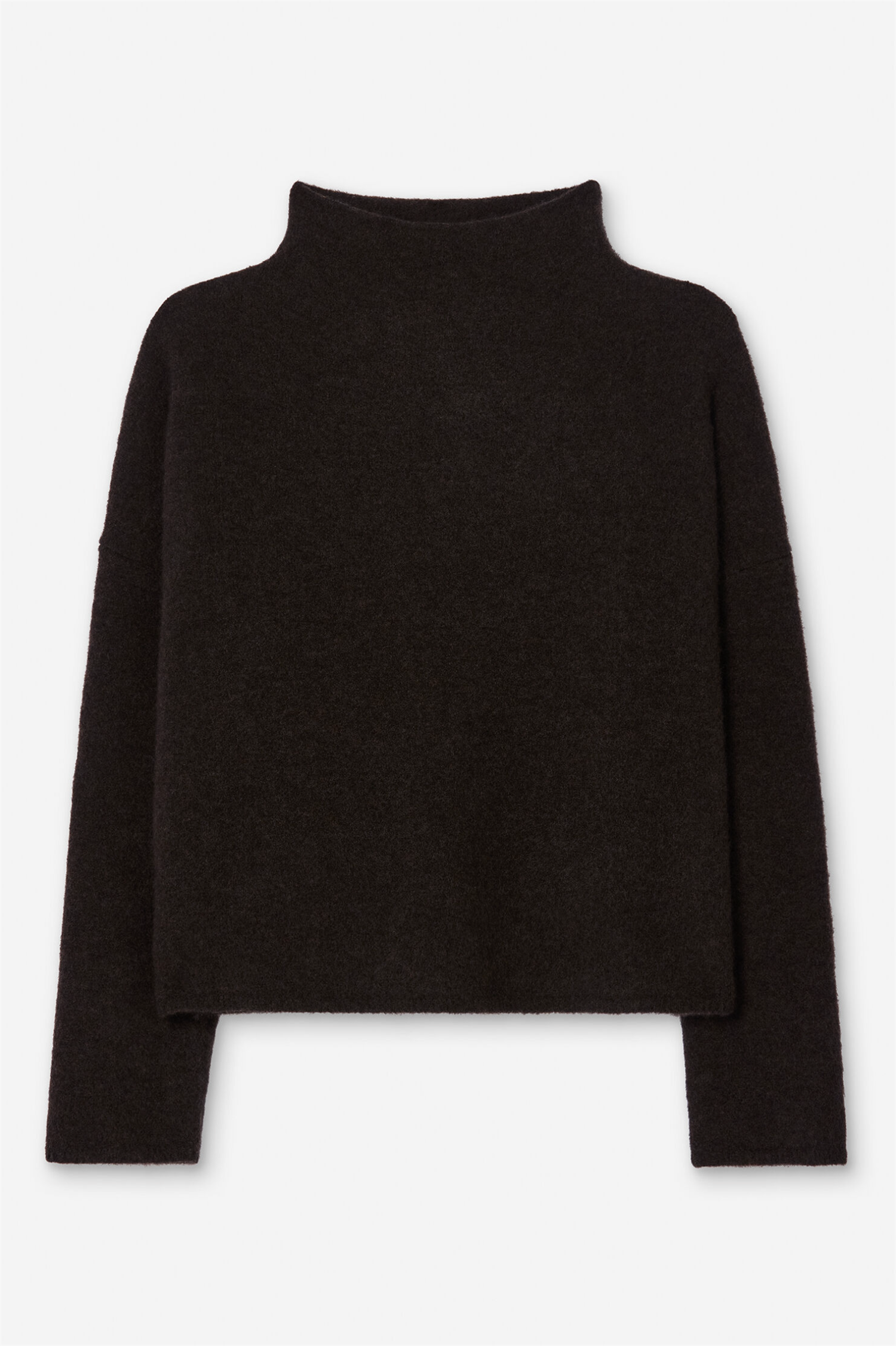 Genser - Mika Yak Funnelneck Sweater Golden Brown