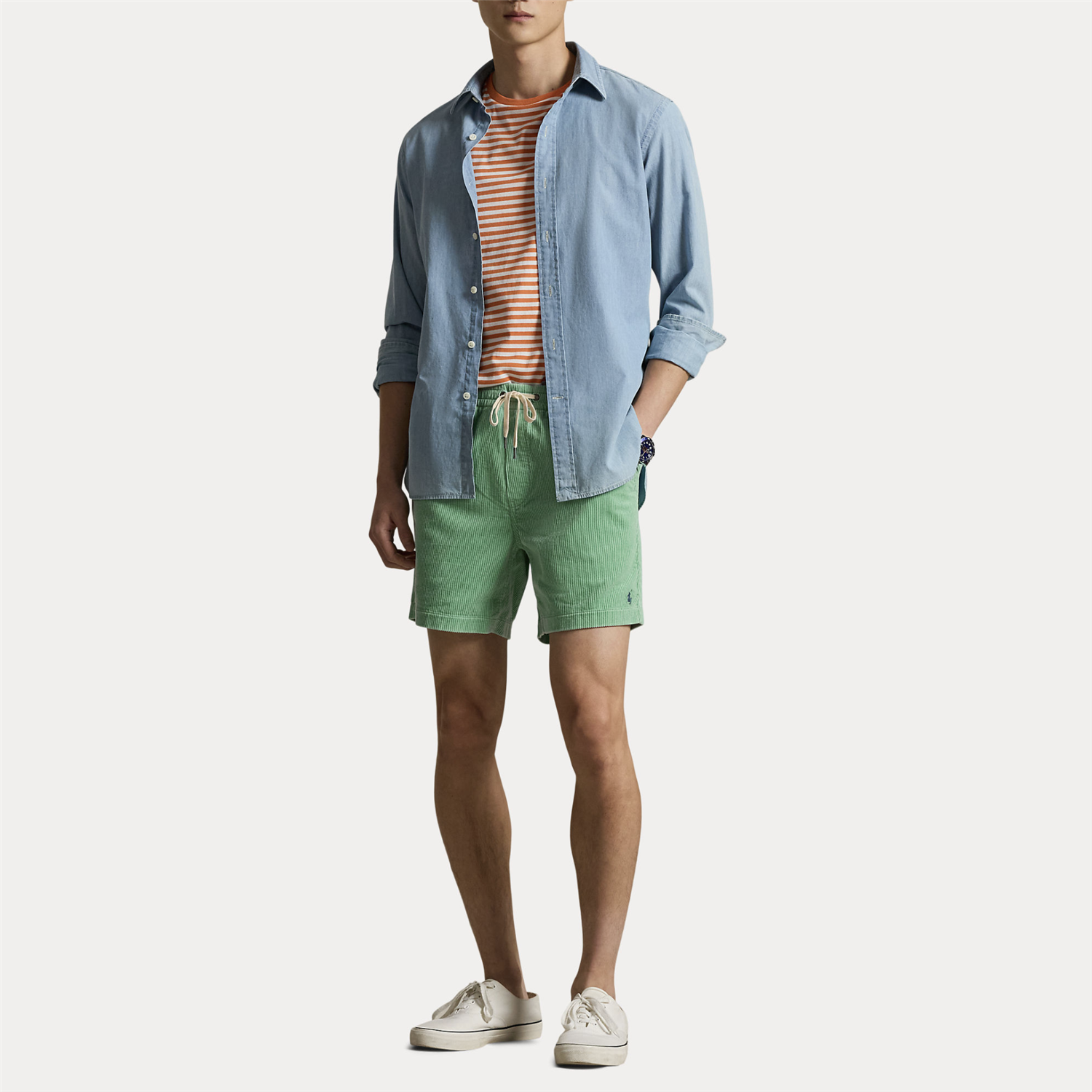 Shorts - Polo Prepster Corduroy Shorts Celadon
