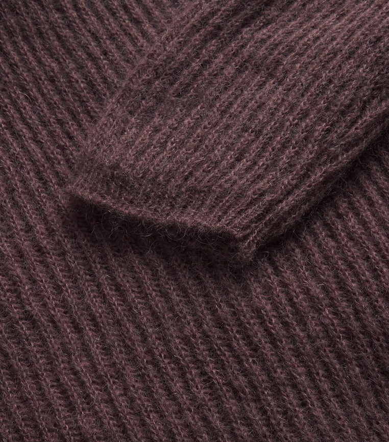 Genser - Ricetta Burgundy Loose-Knit Sweater