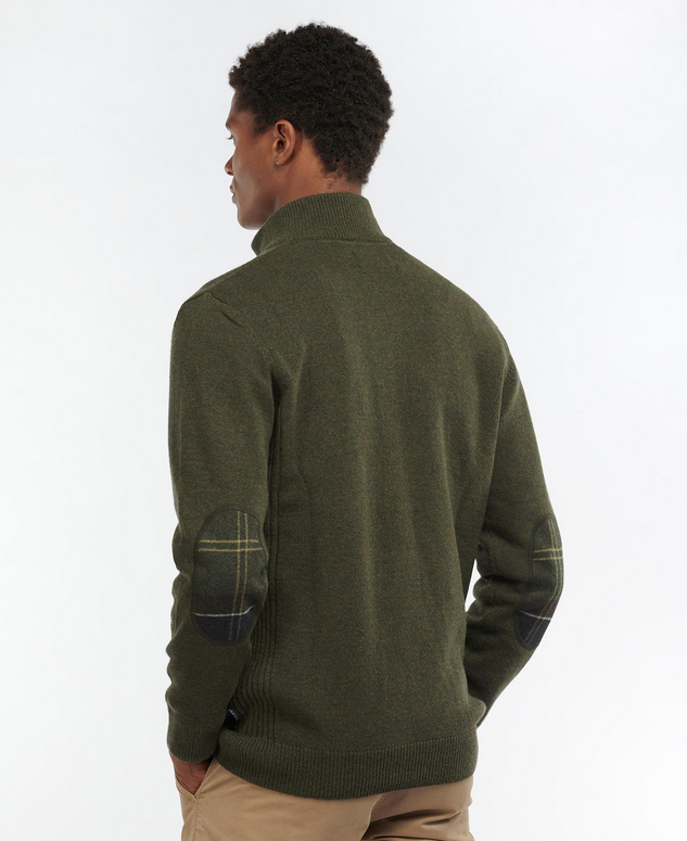 Genser - Holden Half Zip Knitted Jumper Olive