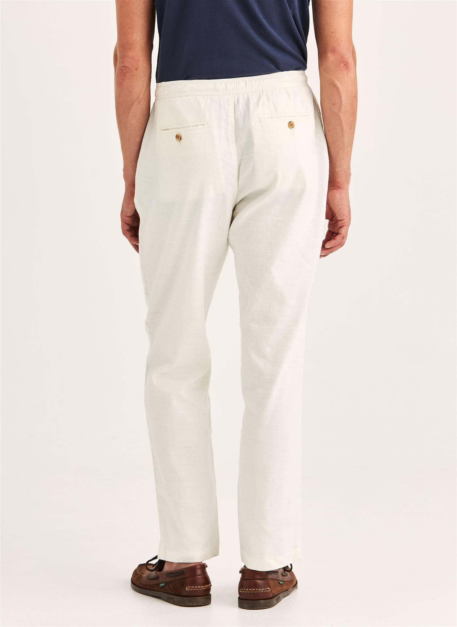 Linbukse - Fenix Linen Trouser Off White