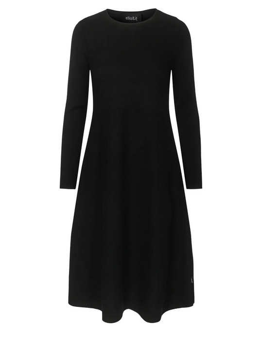 Kjole - Cecilie Merino Dress Black