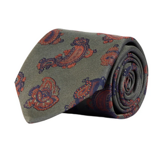 Slips - Classic Tie Paisley 506 Olive