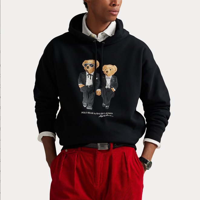 Hettegenser - The Ralph & Ricky Tuxedo bear Hoodie Black