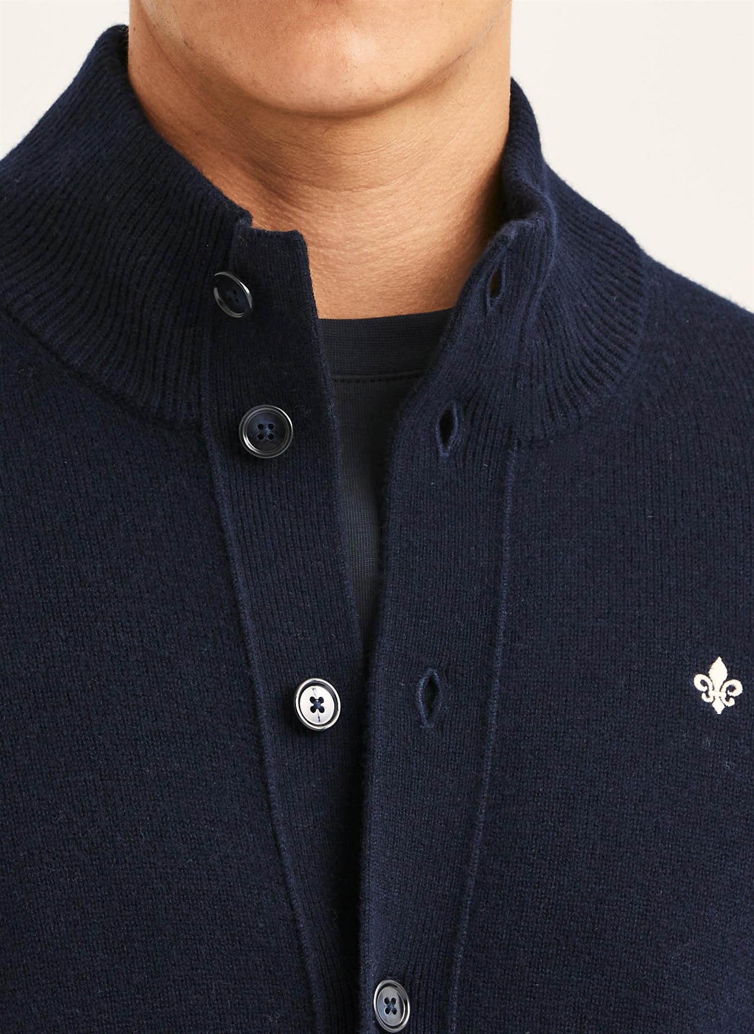Genser - Hertford Button Cardigan Navy