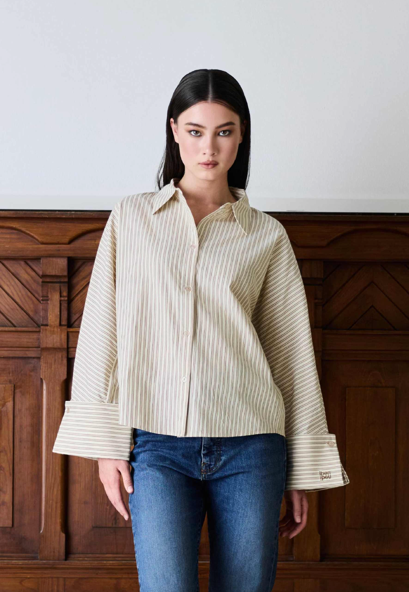 Skjorte - Atari Shirt Oat Stripe