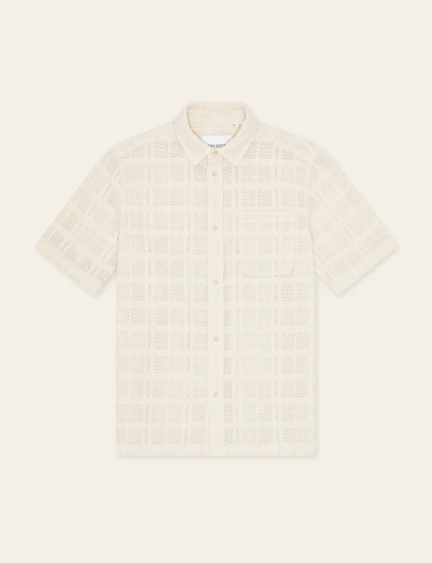 Skjorte - Charlie SS Shirt Ivory