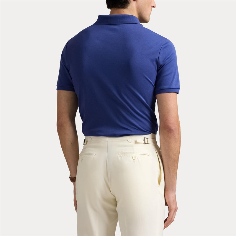 Pique - Custom Slim Fit Soft Cotton Polo Shirt Annapolis Blue