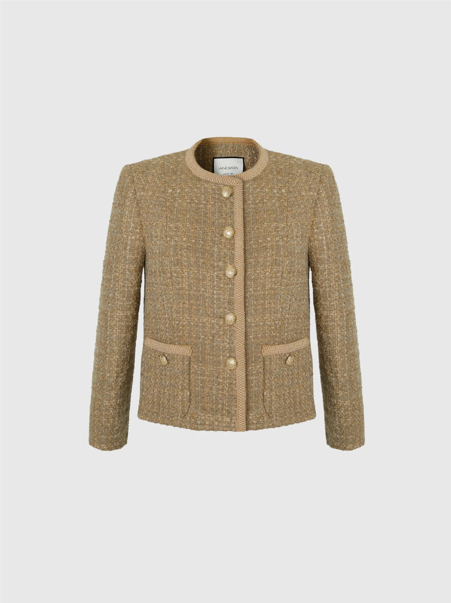 Blazer - Saya Boucle Blazer Biscotti