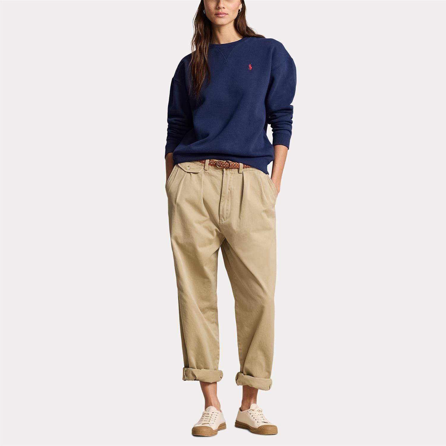 Genser - Fleece Crewneck Sweatshirt Cruise Navy