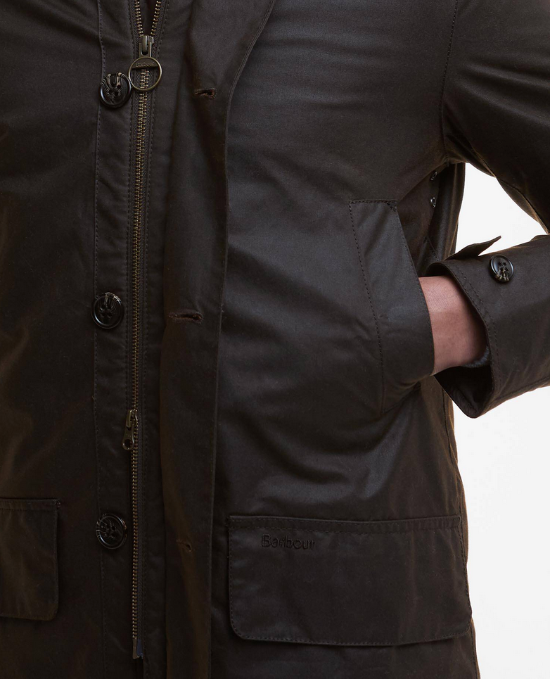 Ytterjakke - Wax Mac Jacket Dark Brown Midnight Oak