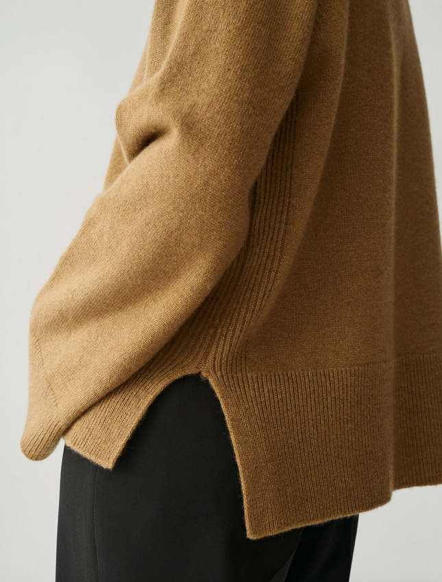 Genser - Cashmere Raglan Sweater Camel