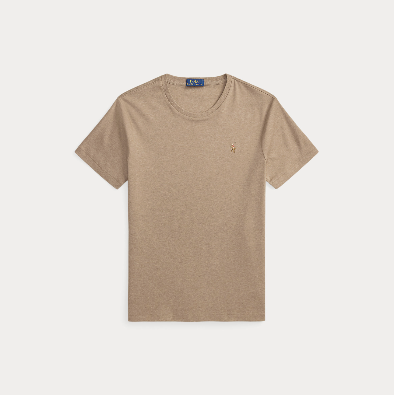 T-skjorte - Custom Slim Fit Soft Cotton T-Shirt Dune Tan