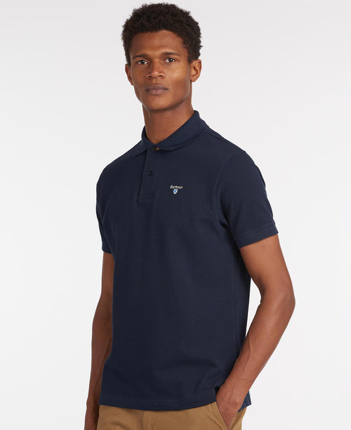 Pique - Tartan Pique Polo Shirt Navy