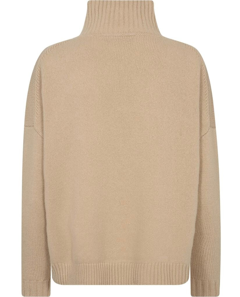 Genser - Borgia Wool High-Neck Sweater Beige