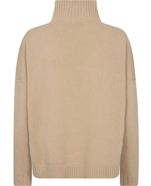 Genser - Borgia Wool High-Neck Sweater Beige