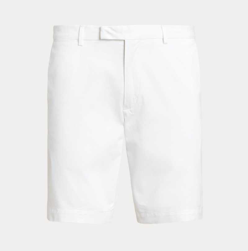 Shorts - Stretch Slim Fit Chino Short White