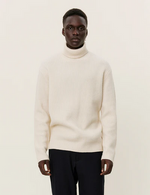 Genser - Eddie Wool Rib Rollneck Knit Ivory