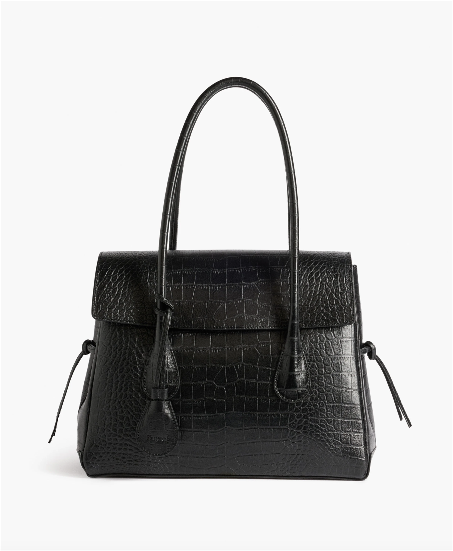 Veske - Lydia Tote Bag Black Croco Leather