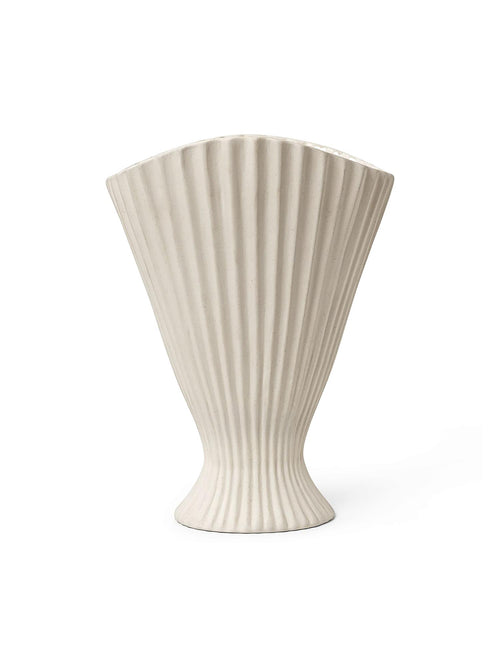 Vase - Fountain Vase Off White