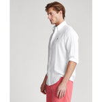 Skjorte - Custom Fit Linen Shirt White