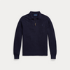 Genser - Washable Wool Polo Collar Sweater Hunter Navy