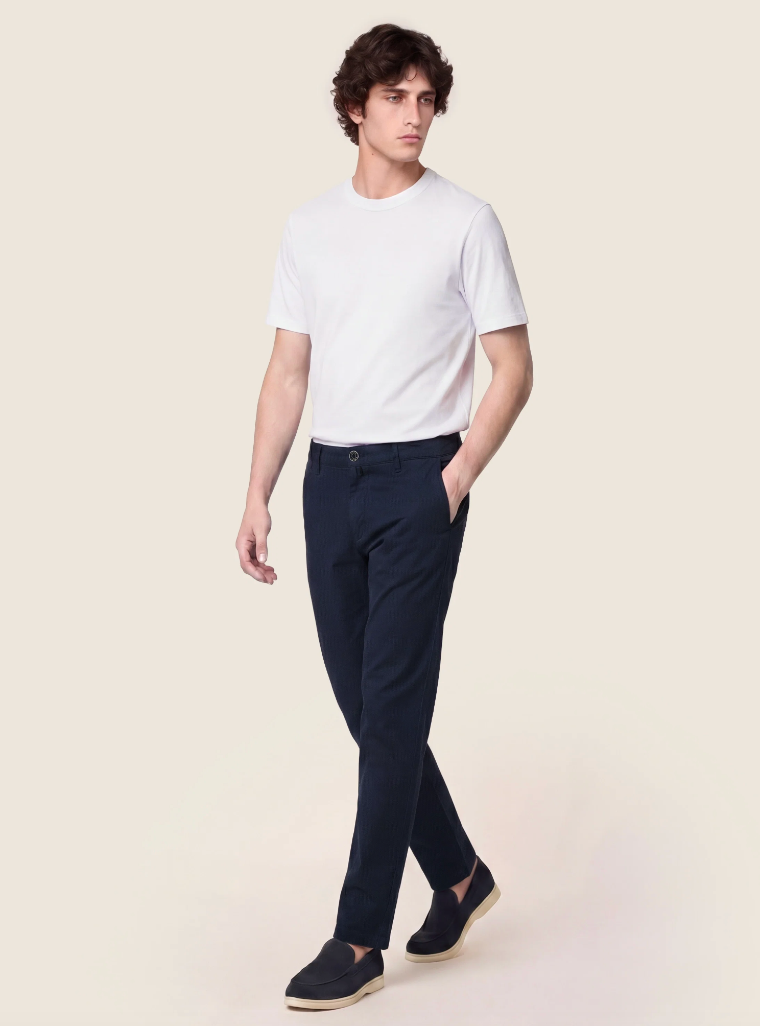Chino - Bobby Slim Fit Chino Navy Blue