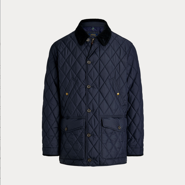 Ytterjakke - Quilted Car Coat Navy