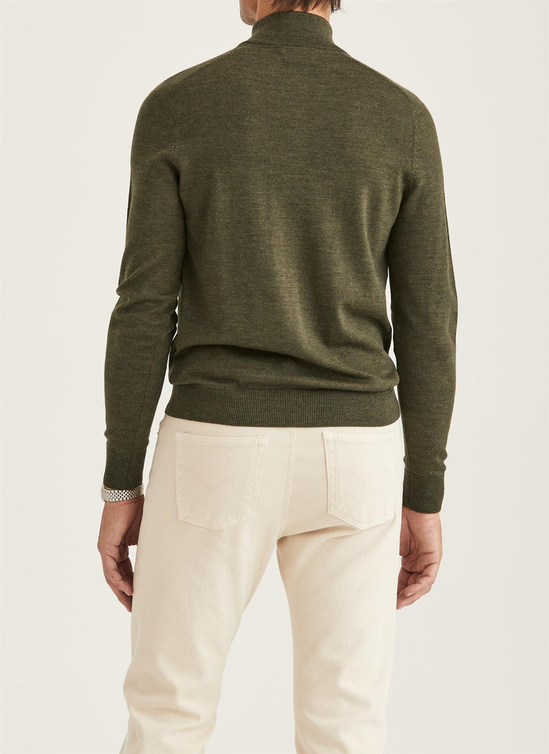 Genser - Merino John Zip Olive