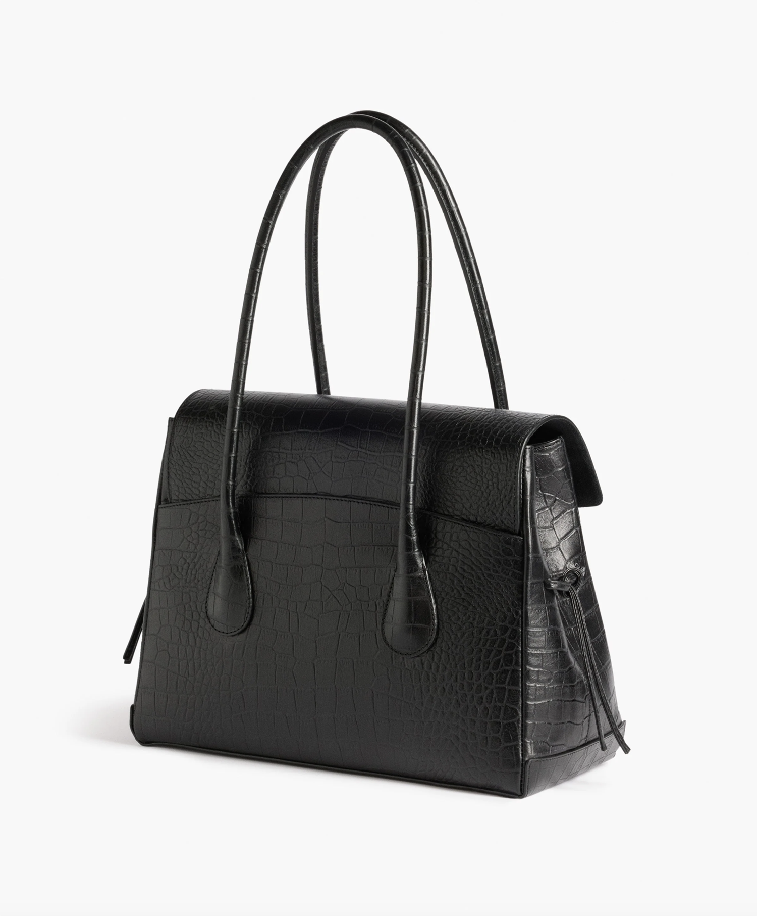 Veske - Lydia Tote Bag Black Croco Leather