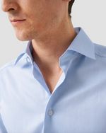 Skjorte - Light Blue Shirt - Signature Twill Contemporary Fit