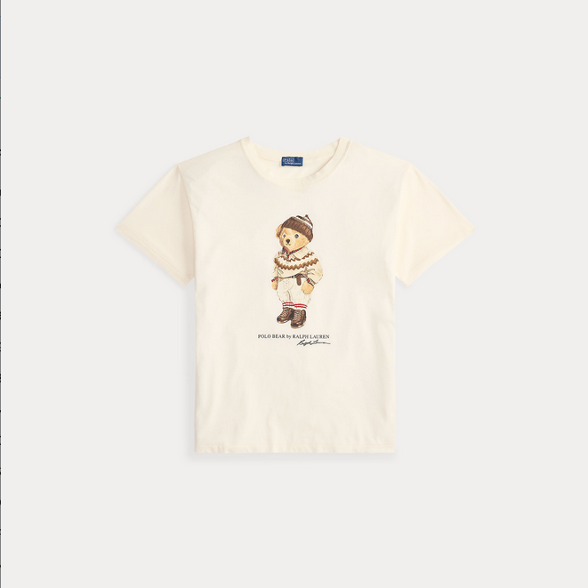 T skjorte - Polo Bear Cotton Jersey Tee Warm White