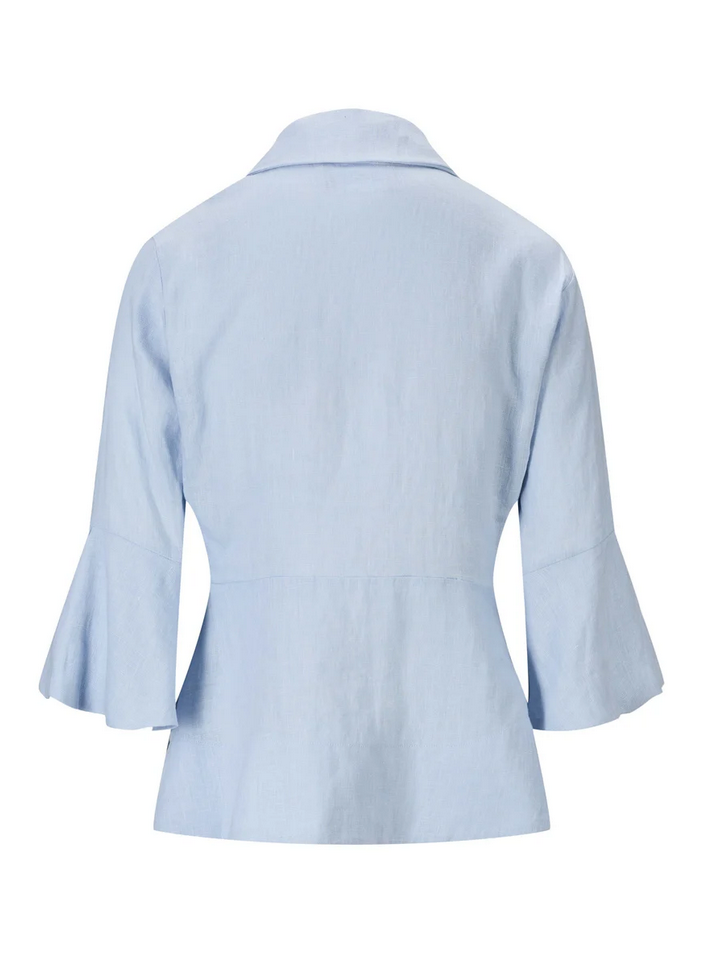 Bluse - Guro Linen Shirt Kentucky Blue
