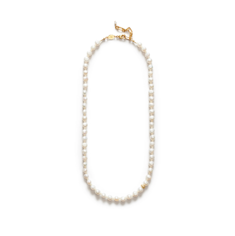Halskjede - Petit Stellar Pearly Necklace Gold