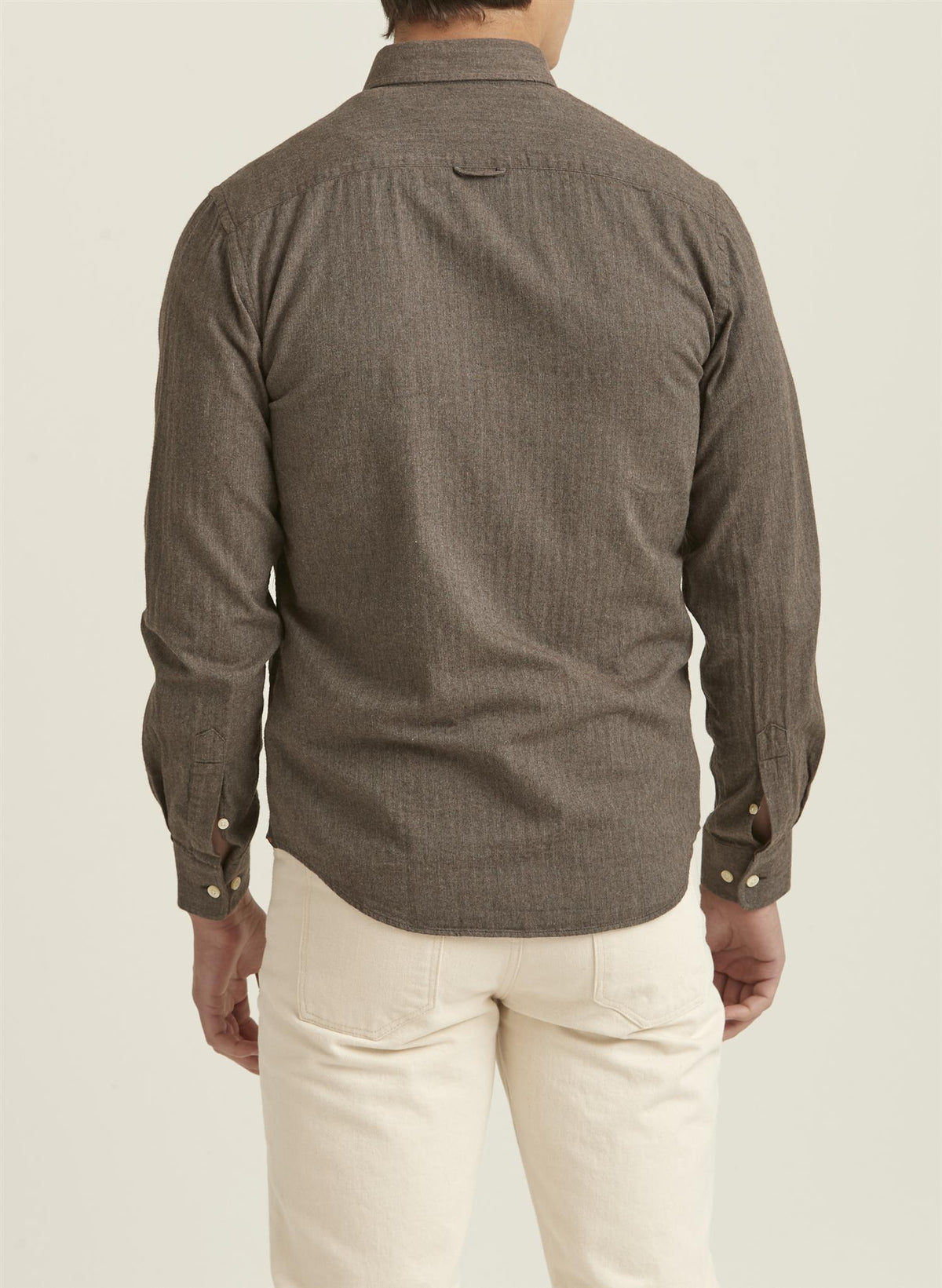 Skjorte - Watts Flannel BD Shirt Brown